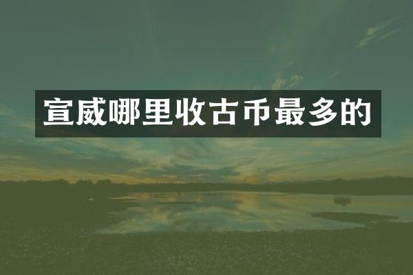 宣威哪里收古币最多的