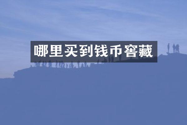 哪里买到钱币窖藏