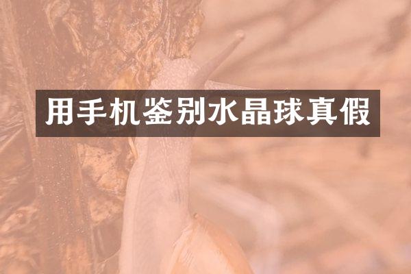 用手机鉴别水晶球真假