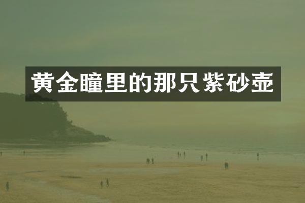 黄金瞳里的那只紫砂壶