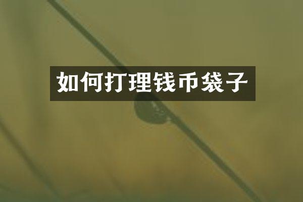 如何打理钱币袋子