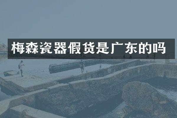 梅森瓷器假货是广东的吗