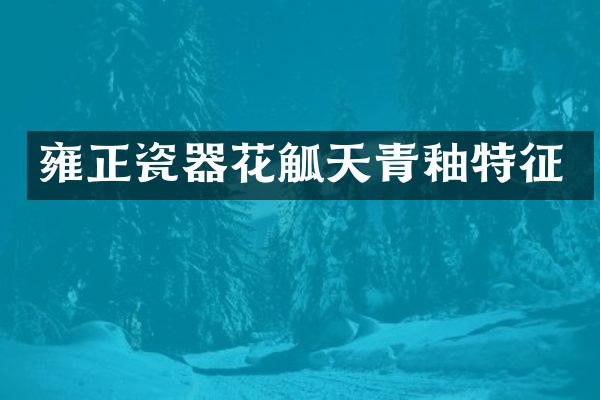 雍正瓷器花觚天青釉特征