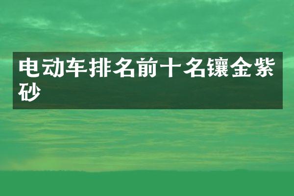 电动车排名前十名镶金紫砂