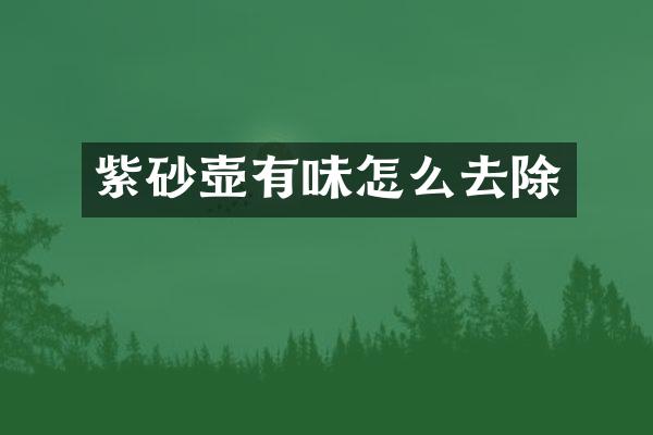 紫砂壶有味怎么去除