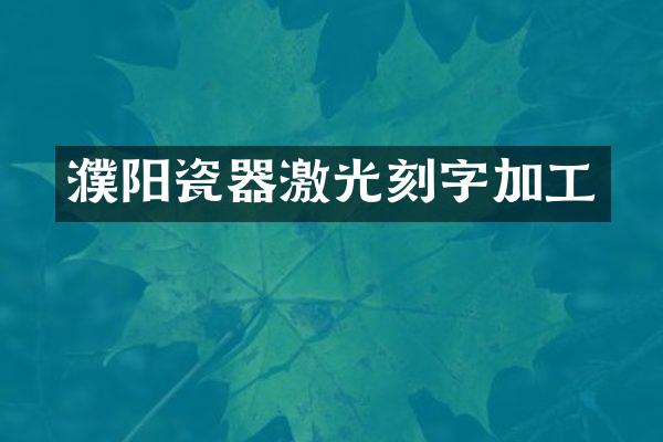 濮阳瓷器激光刻字加工
