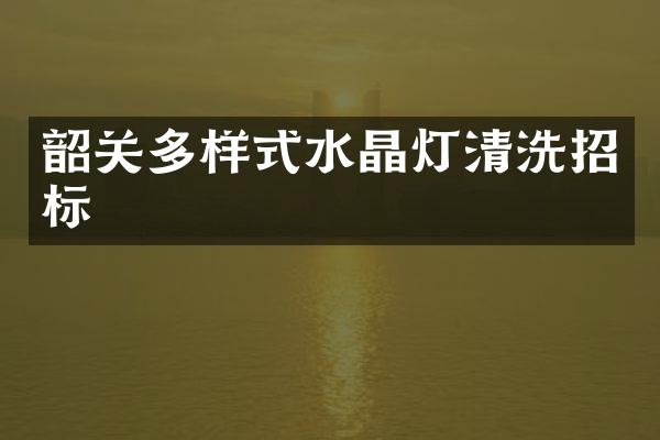 韶关多样式水晶灯清洗招标