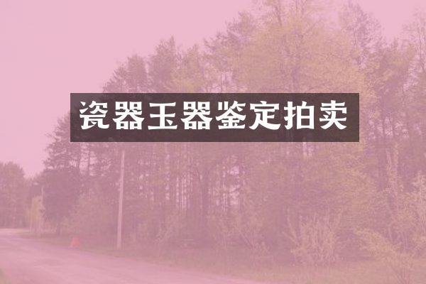 瓷器玉器鉴定拍卖