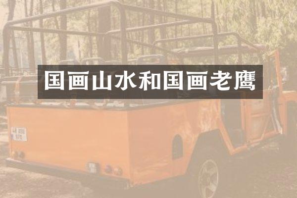 国画山水和国画老鹰