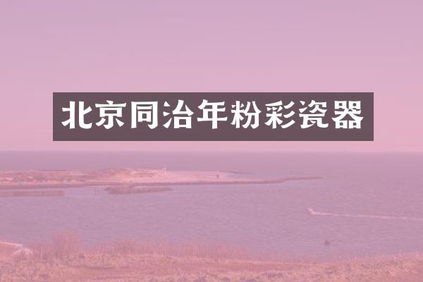 北京同治年粉彩瓷器