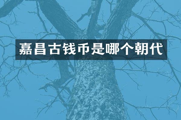 嘉昌古钱币是哪个朝代