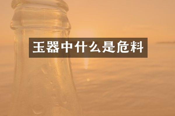 玉器中什么是危料