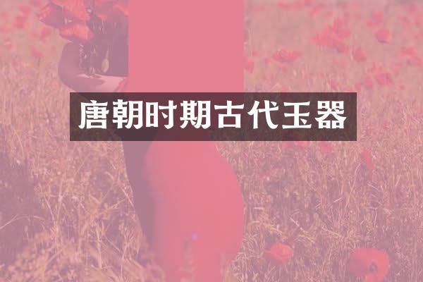 唐朝时期古代玉器