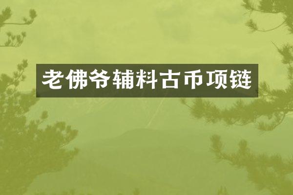 老佛爷辅料古币项链