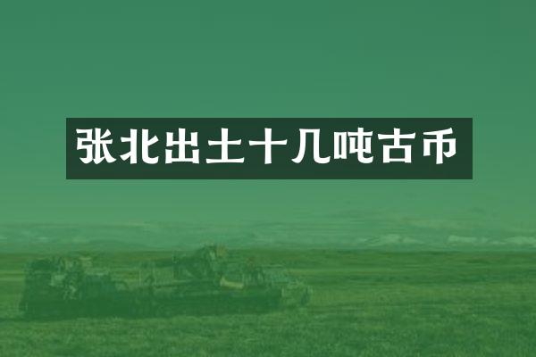 张北出土十几吨古币