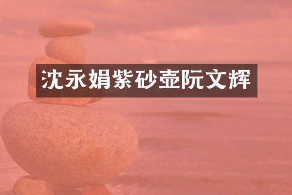 沈永娟紫砂壶阮文辉
