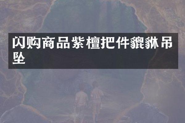 闪购商品紫檀把件貔貅吊坠