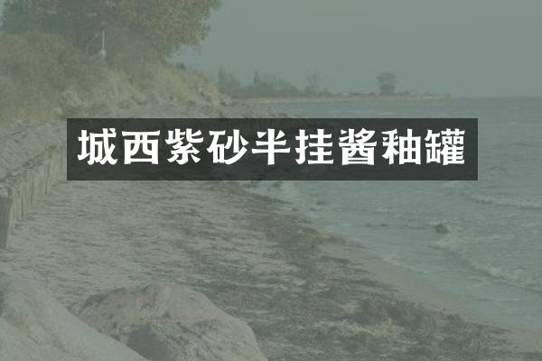 城西紫砂半挂酱釉罐