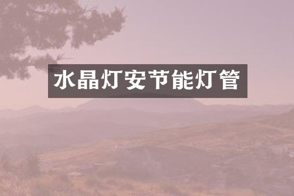 水晶灯安节能灯管