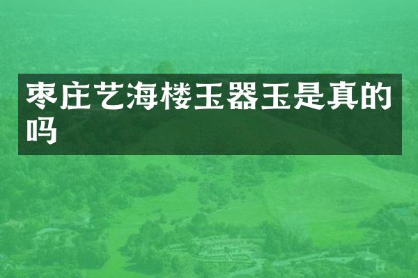 枣庄艺海楼玉器玉是真的吗