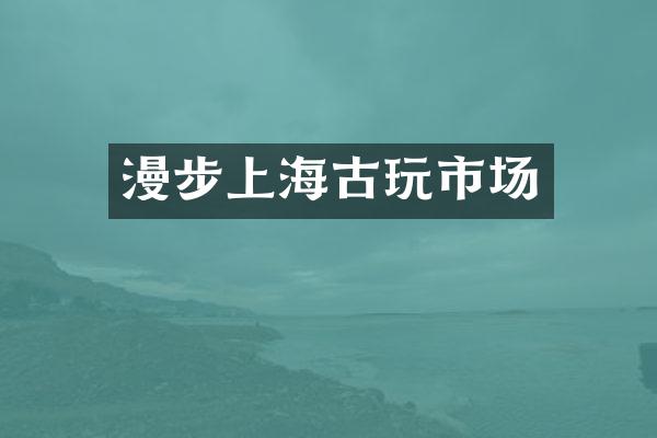 漫步上海古玩市场