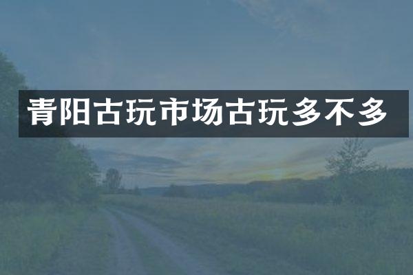 青阳古玩市场古玩多不多