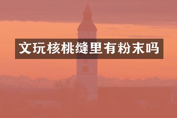 文玩核桃缝里有粉末吗