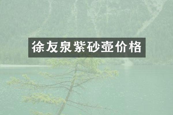 徐友泉紫砂壶价格