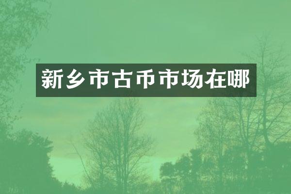 新乡市古币市场在哪