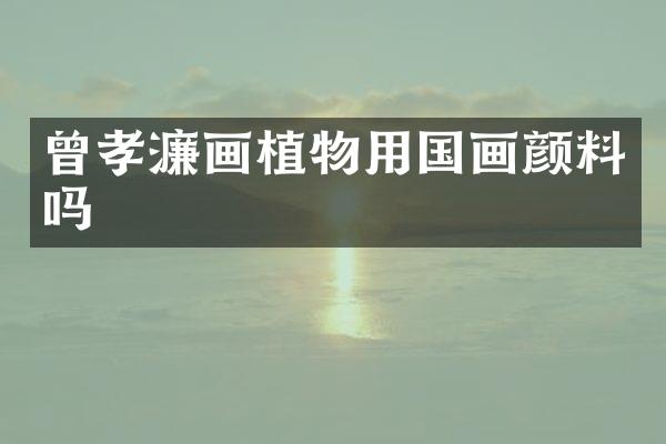 曾孝濂画植物用国画颜料吗