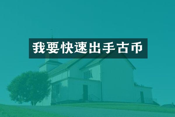 我要快速出手古币