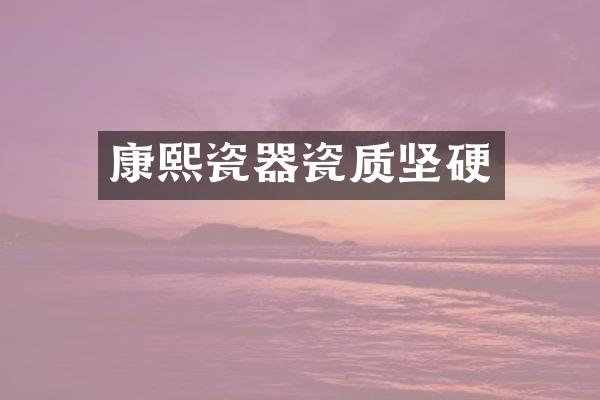 康熙瓷器瓷质坚硬