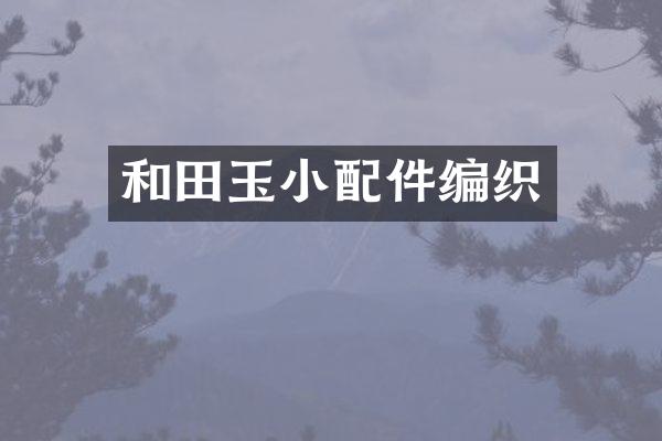 和田玉小配件编织