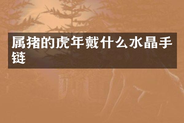 属猪的虎年戴什么水晶手链