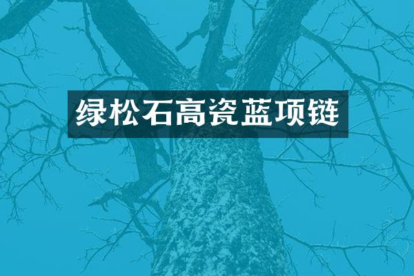 绿松石高瓷蓝项链