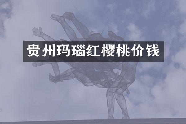 贵州玛瑙红樱桃价钱