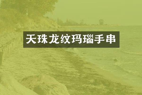 天珠龙纹玛瑙手串