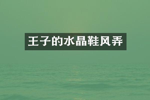 王子的水晶鞋风弄