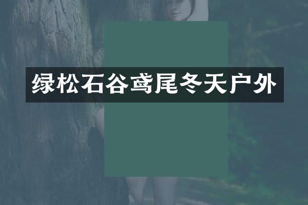 绿松石谷鸢尾冬天户外
