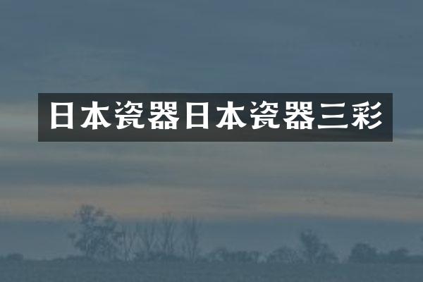 日本瓷器日本瓷器三彩