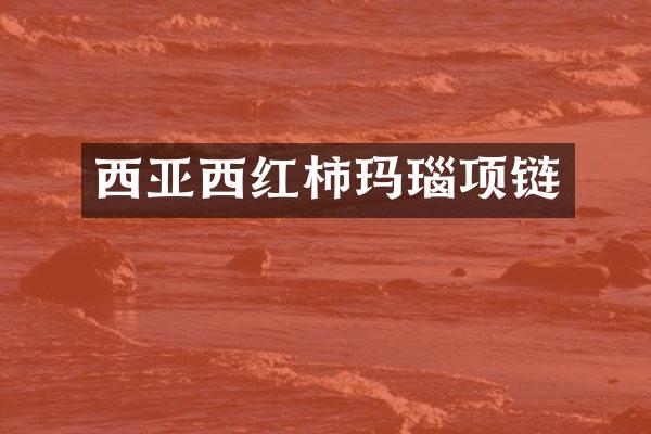 西亚西红柿玛瑙项链