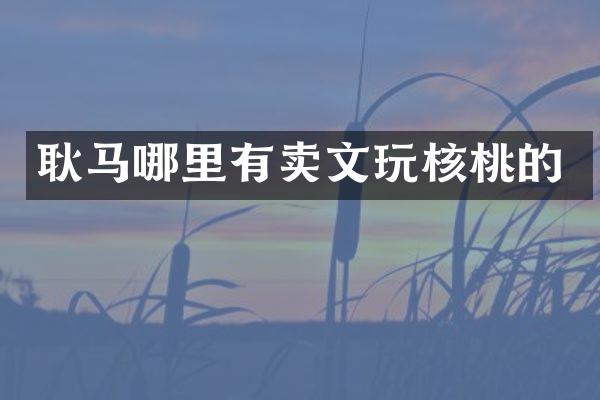 耿马哪里有卖文玩核桃的