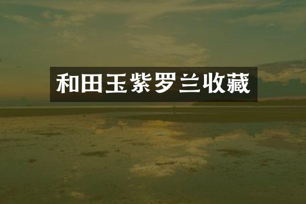 和田玉紫罗兰收藏