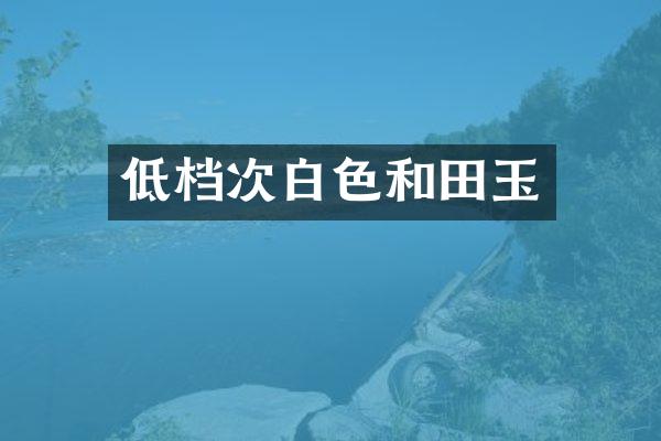 低档次白色和田玉