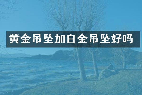 黄金吊坠加白金吊坠好吗