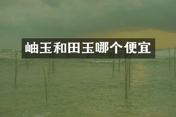 岫玉和田玉哪个便宜