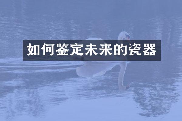 如何鉴定未来的瓷器