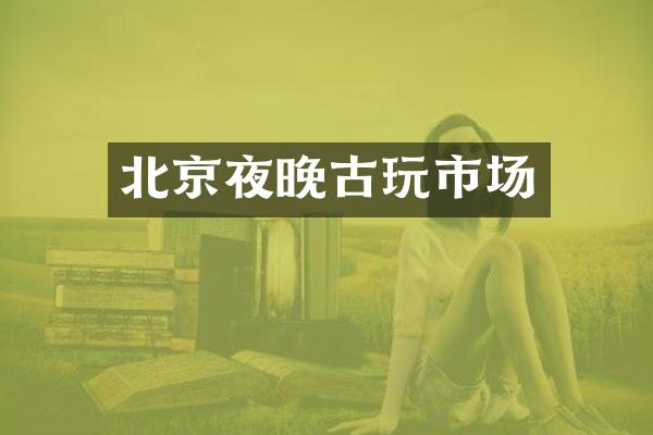 北京夜晚古玩市场