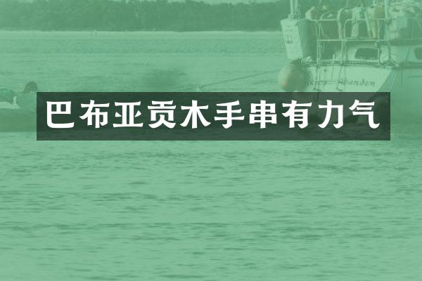 巴布亚贡木手串有力气