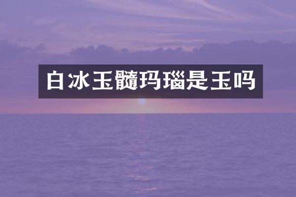 玉髓玛瑙是玉吗